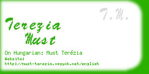 terezia must business card